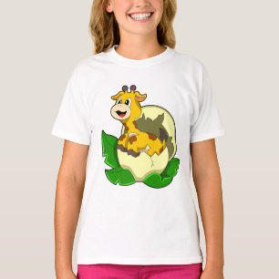 Giraffe med Löv & Egg T Shirt
