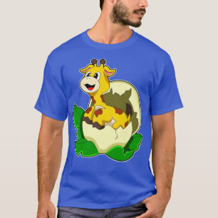 Giraffe med Löv Egg T Shirt