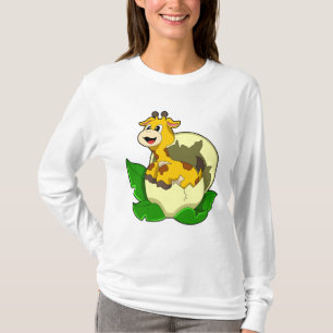 Giraffe med Löv & Egg T Shirt