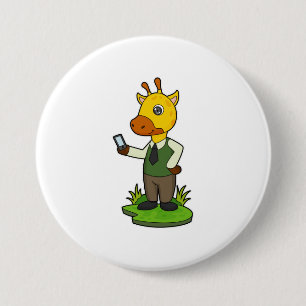 Giraffe med Mobile Knapp