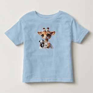 Giraffe med Panda T Shirt