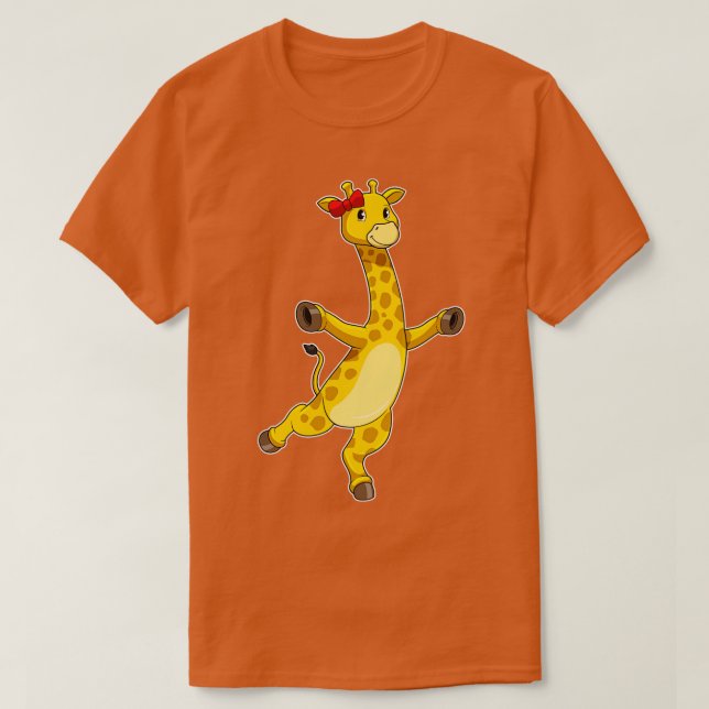 Giraffe med Ribbon T Shirt (Design framsida)