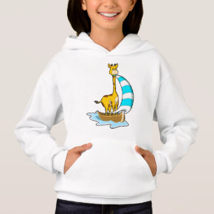Giraffe med segelbåt t shirt