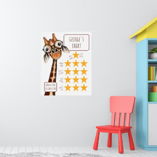 Giraffe Medium Chart, Poster Paper (Matte)