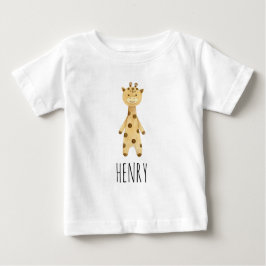 Giraffe monogram, söt modern t shirt