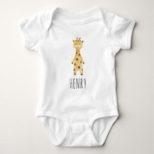 Giraffe monogram, söt modern t shirt