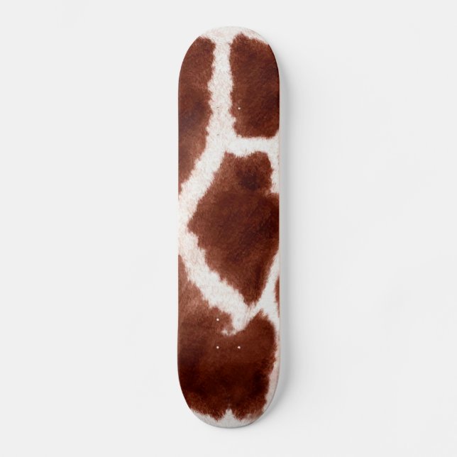 Giraffe Mönster Animal Print Old School Skateboard Bräda 18 Cm (Framsida)
