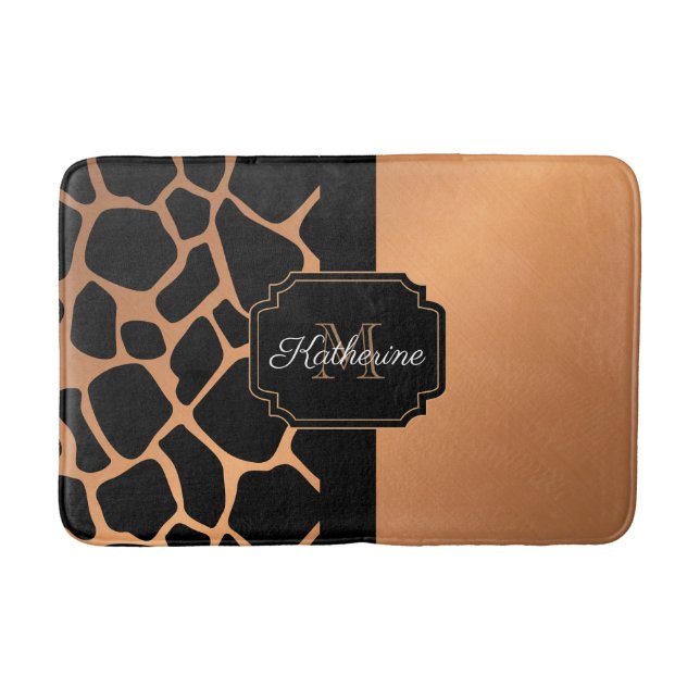 Giraffe Mönster Badrumsmatta (Framsidan)