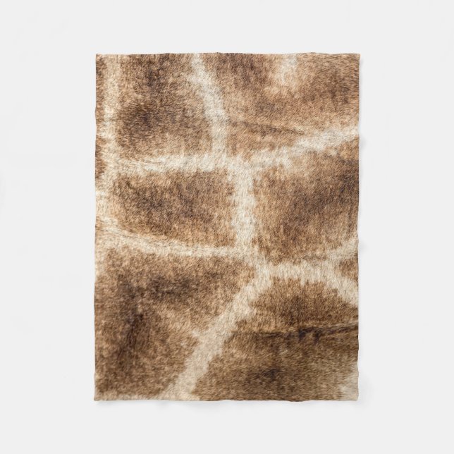 Giraffe mönster fleecefilt (Framsidan)