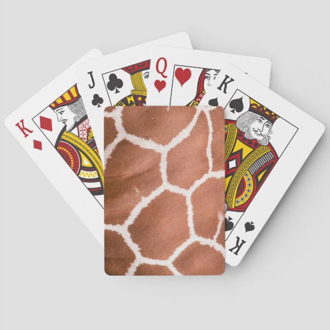Giraffe mönster kortlek (Baksidan)