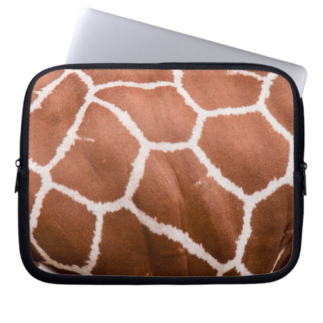 Giraffe mönster laptop sleeve (Framsidan)