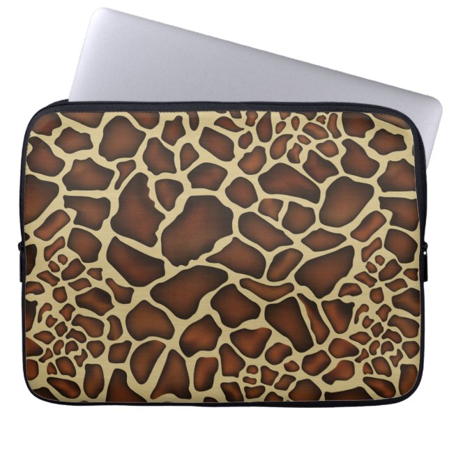 Giraffe Mönster Laptop sleeve (Framsidan)