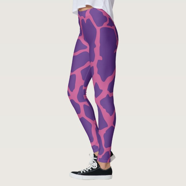 Giraffe Mönster Leggings (Vänster)