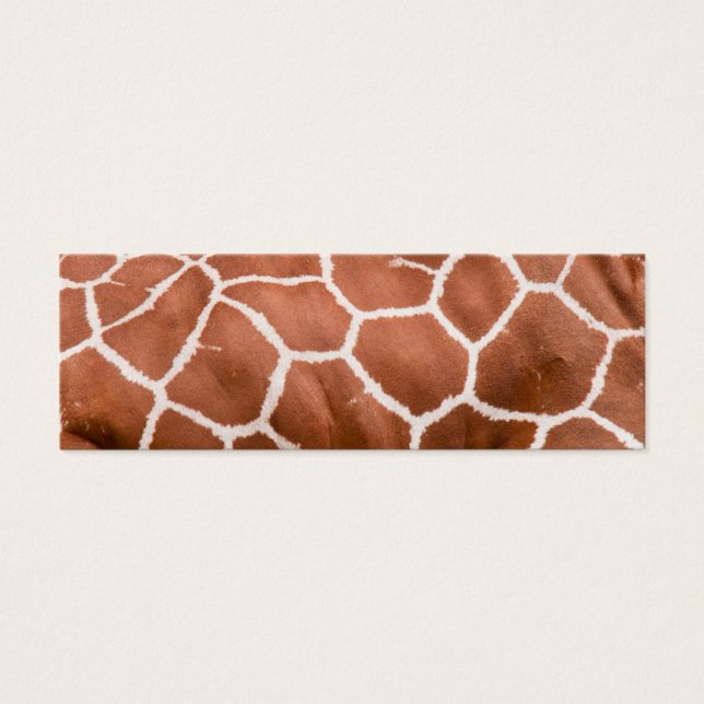 Giraffe mönster litet visitkort (Framsidan)