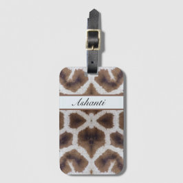 Giraffe mönster safari stil bagagebricka