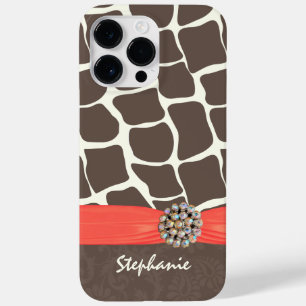 Giraffe Mönster tryckt Ribbon och Rhinestone