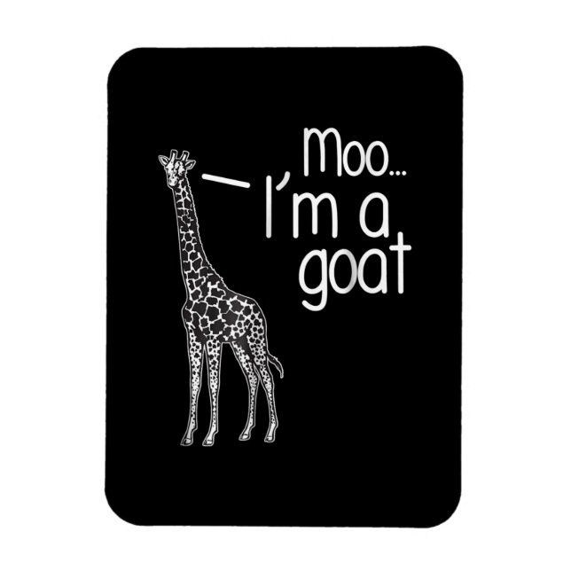 Giraffe Moo, jag är en goat Magnet (Vertikal)