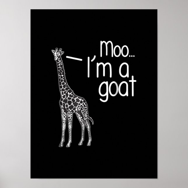 Giraffe Moo, jag är en goat Poster (Framsidan)
