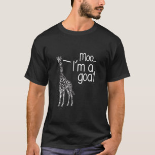 Giraffe Moo, jag är en goat T Shirt