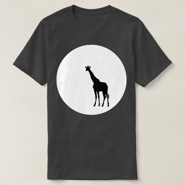 Giraffe Moon Fine Giraffe Giraffes 1 T Shirt (Design framsida)