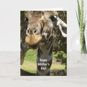 giraffe mors dag-kort helgkort
