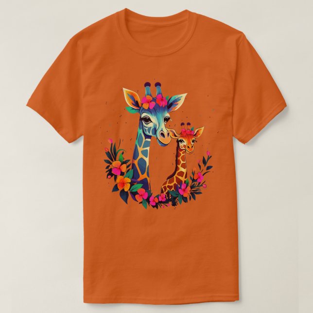 Giraffe Mors dag T Shirt (Design framsida)