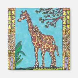 Giraffe Morsa och Baby magnet