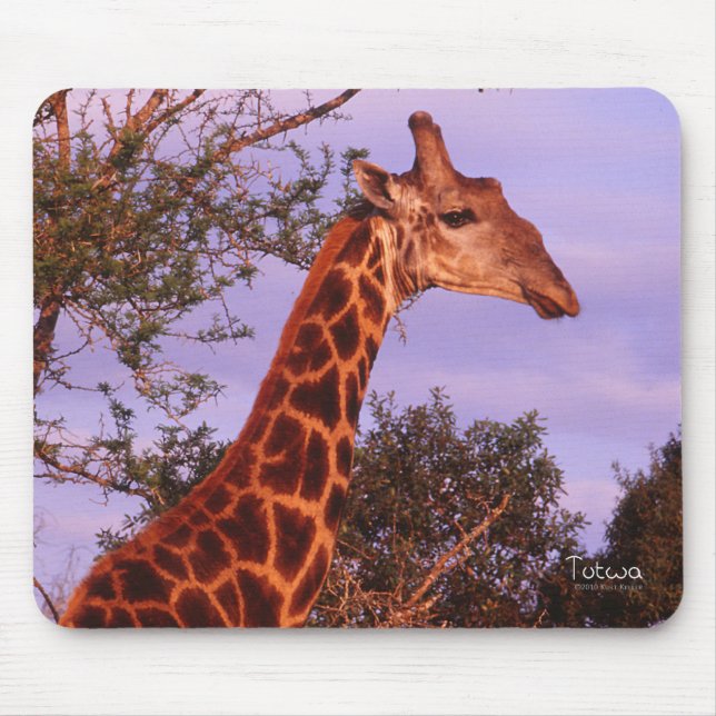 Giraffe Mousepad Musmatta (Framsidan)