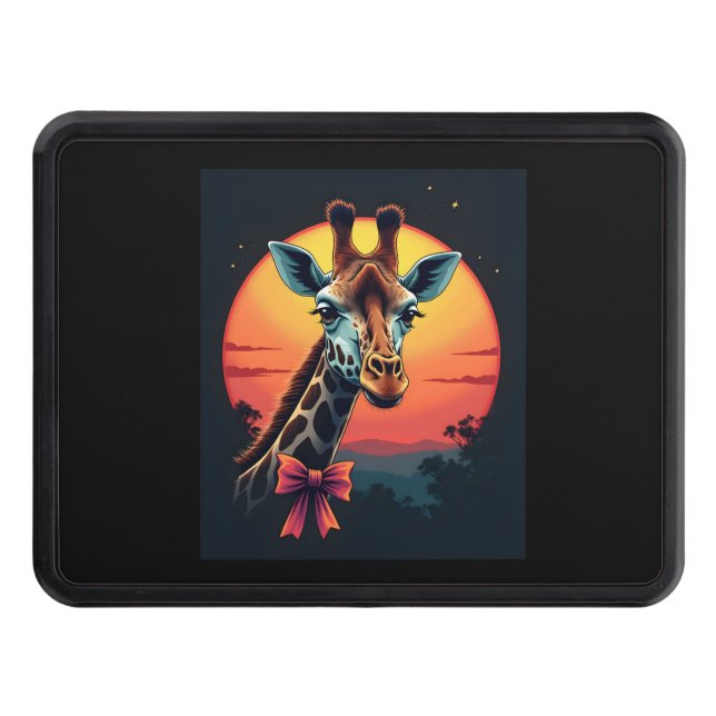 Giraffe Nacke som ett Rollercoaster Springa Funny  Dragkroksskydd (Framsidan)