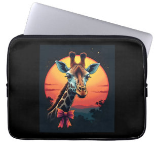 Giraffe Nacke som ett Rollercoaster Springa Funny Laptop Fodral
