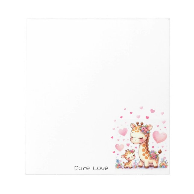 Giraffe Notas  Anteckningsblock (Framsida)