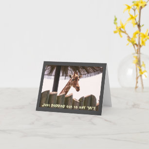 Giraffe Note Card Kort