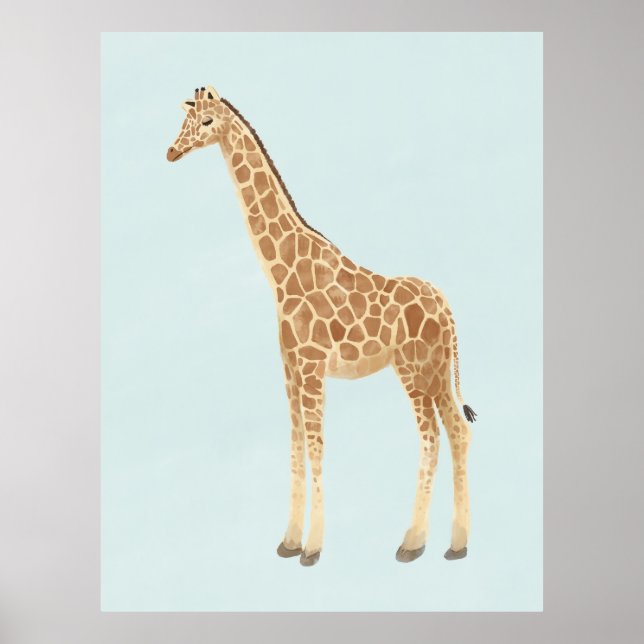 Giraffe Nursery Art Poster (Framsidan)