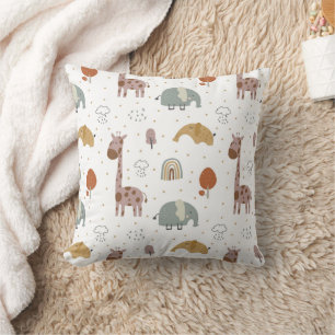 Giraffe och elefant baby kudde