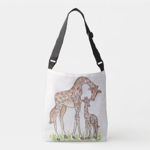 Giraffe och Hennes kalv Axelväska