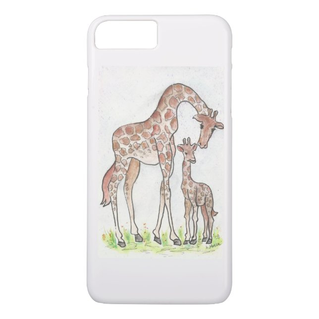 Giraffe och Hennes kalv på iphone case Case-Mate iPhone Skal (Baksida)