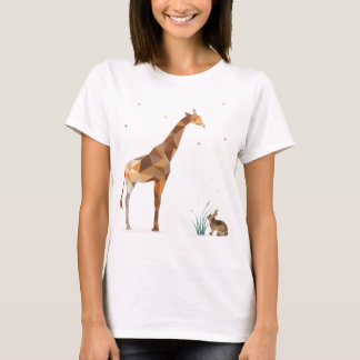 Giraffe och kanin t shirt