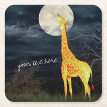 Giraffe och Måne | Dryckekontor för Anpassningsbar