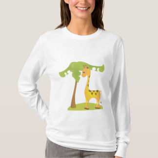 Giraffe och Träd T-shirt