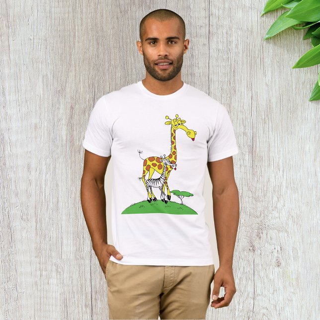 Giraffe och Zebra Manar T-Shirt (Skapare uppladdad)
