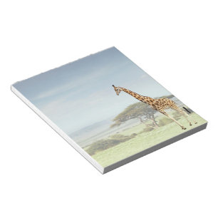 Giraffe om Serengeti Anteckningsblock