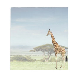 Giraffe om Serengeti Anteckningsblock