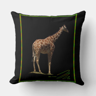 Giraffe on Black Kudde