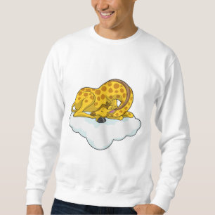 Giraffe on Clouds Lång Ärmad Tröja