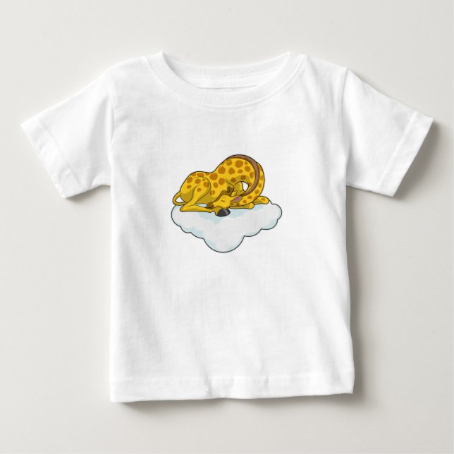 Giraffe on Clouds T Shirt (Framsida)