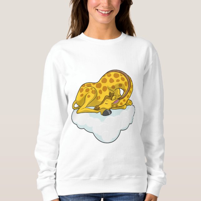 Giraffe on Clouds T Shirt (Framsida)