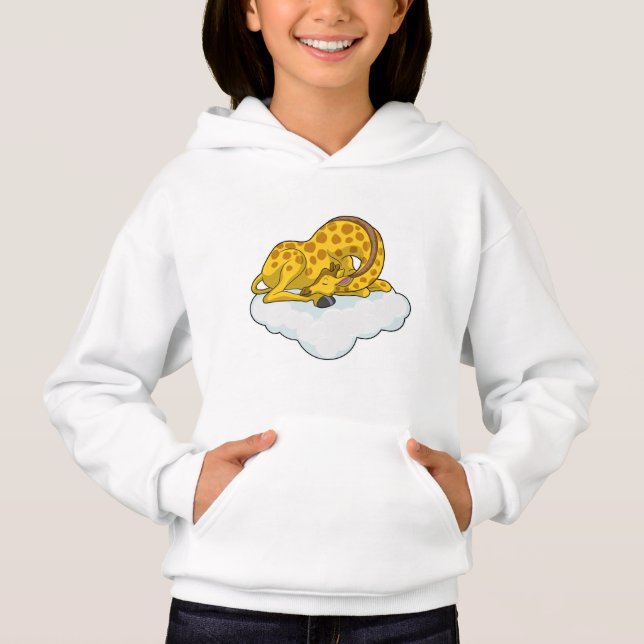 Giraffe on Clouds T Shirt (Framsida)