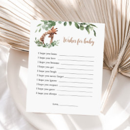 Giraffe önskemål för baby-vilt