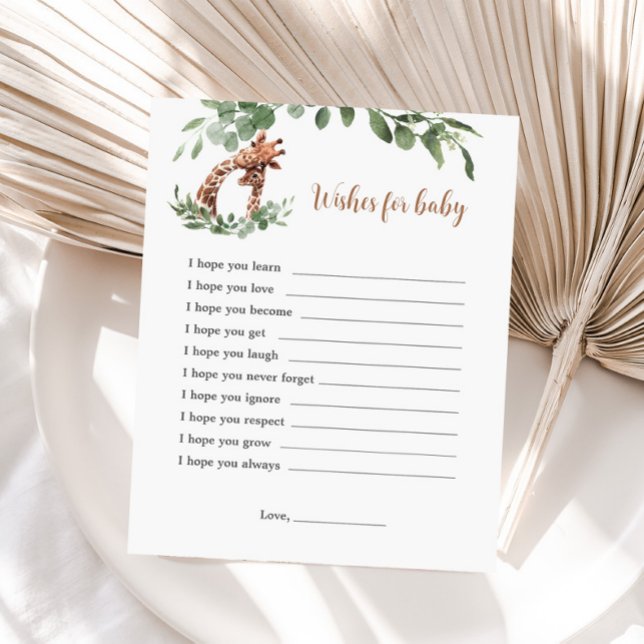 Giraffe önskemål för baby-vilt (Skapare uppladdad)