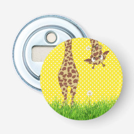 Giraffe på Polka dots med Daisy Flasköppnare